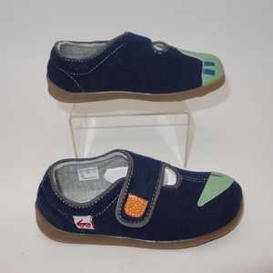 NEW See Kai Run Cruz II Dinosaur Blue Green Toddler Size 12